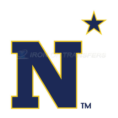 Navy Midshipmen Logo T-shirts Iron On Transfers N5354 - Click Image to Close